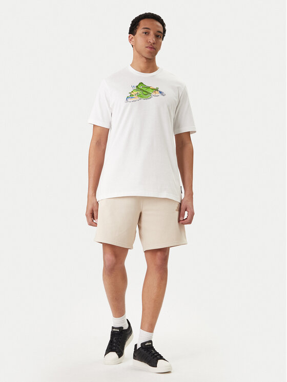 adidas adidas Tričko Novelty Mini Graphic JZ5037 Biela Regular Fit