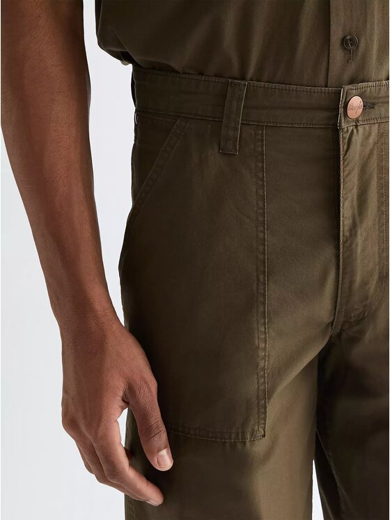 Wrangler Wrangler Szorty jeansowe UTILITY SHORTS Brązowy Regular Fit
