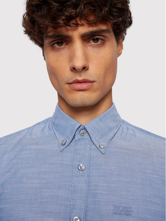 BOSS Boss Cămașă Rod_53E 50447478 Albastru Slim Fit