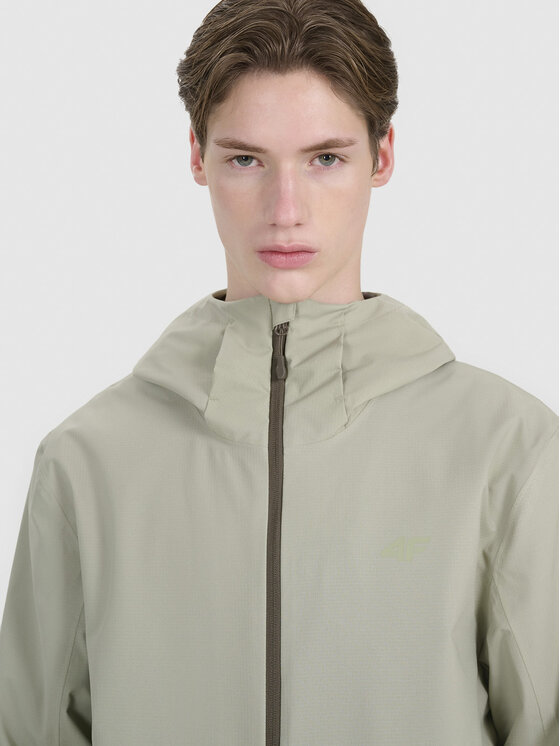 4F 4F Μπουφάν μεταβατικό 4FWSS25TTJAM704-44S Πράσινο Regular Fit