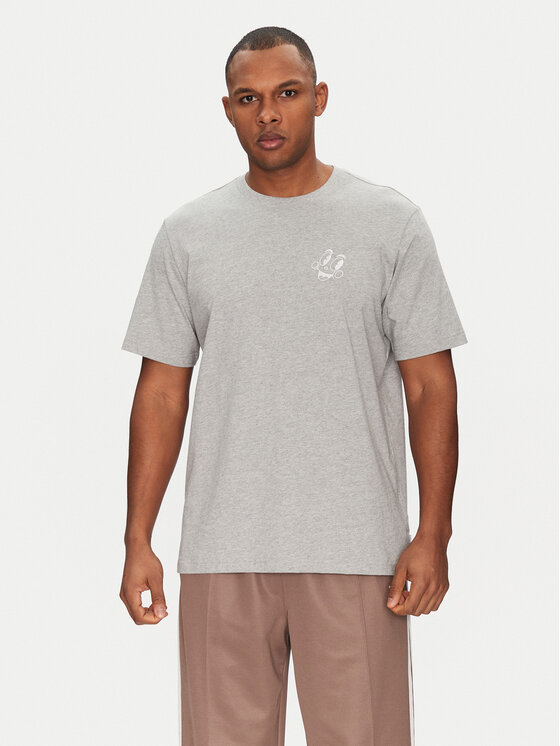 adidas adidas T-Shirt JN7031 Šedá Loose Fit