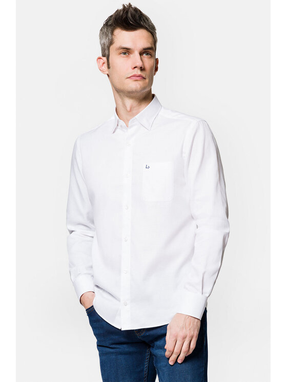 Lancerto Lancerto Koszula Ciara KO073222000020 Biały Slim Fit
