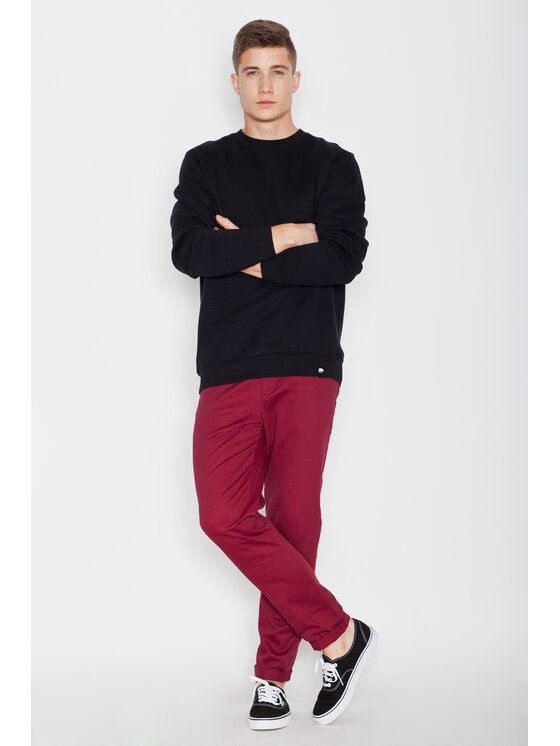 Visent Visent Pantaloni di tessuto V007 Bordeaux Regular Fit
