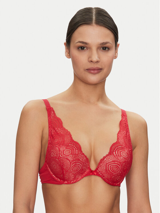 Wonderbra Podprsenka Push-up WB000BHP Červená