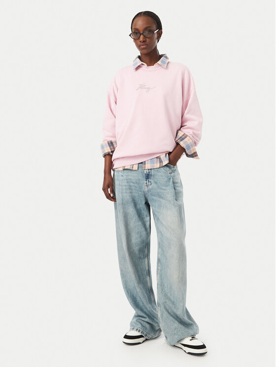 Roxy Roxy Суитшърт Cross Your Mind ERJFT05113 Розов Regular Fit