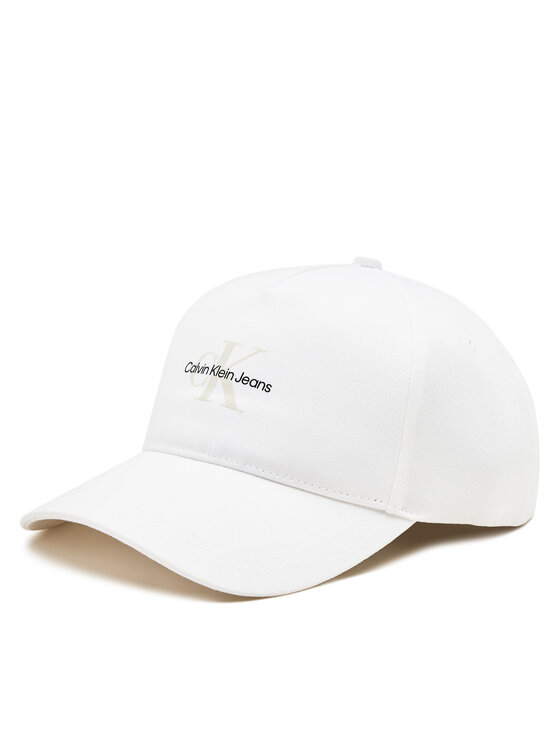 Șapcă Calvin Klein Jeans Mono Logo Print Cap K50K512140 Alb