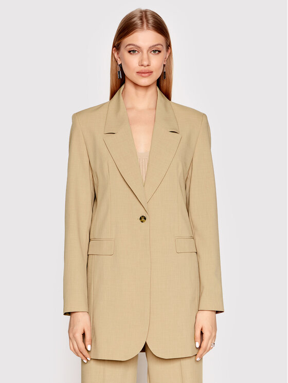 Herskind Herskind Švarkas Nat 4335519 Smėlio Loose Fit