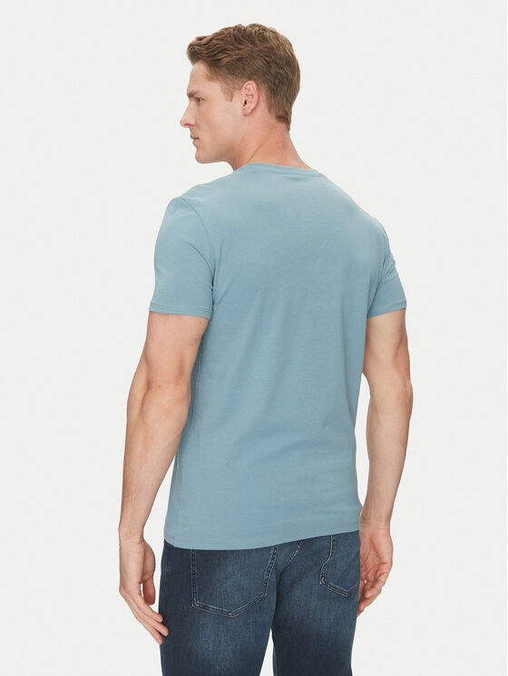 Guess Guess T-shirt M2YI24 J1314 Blu Slim Fit