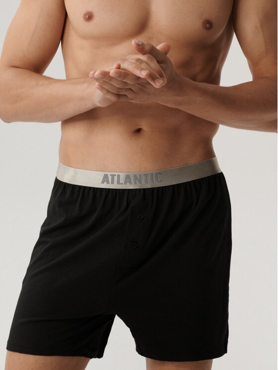Atlantic Atlantic Bokserki Pima cotton Czarny