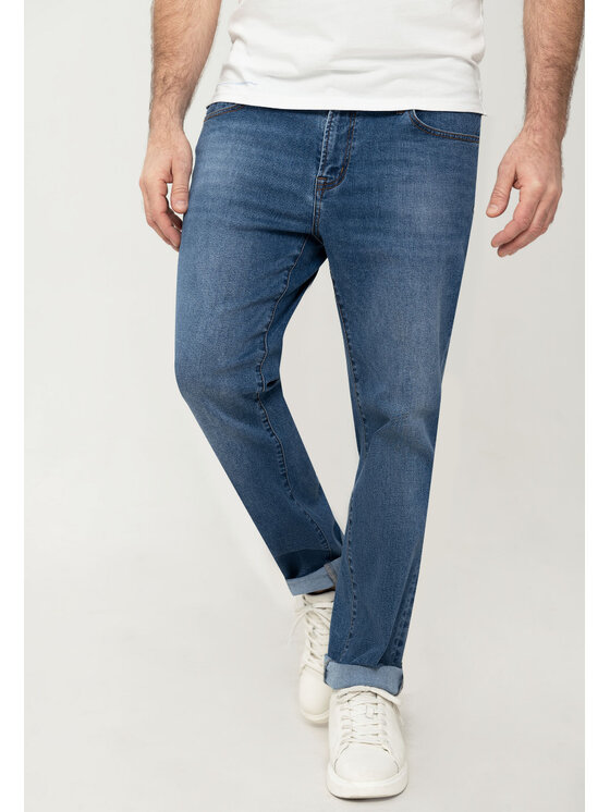 Volcano Volcano Jeansy D-ERIC 5 Niebieski Regular Fit
