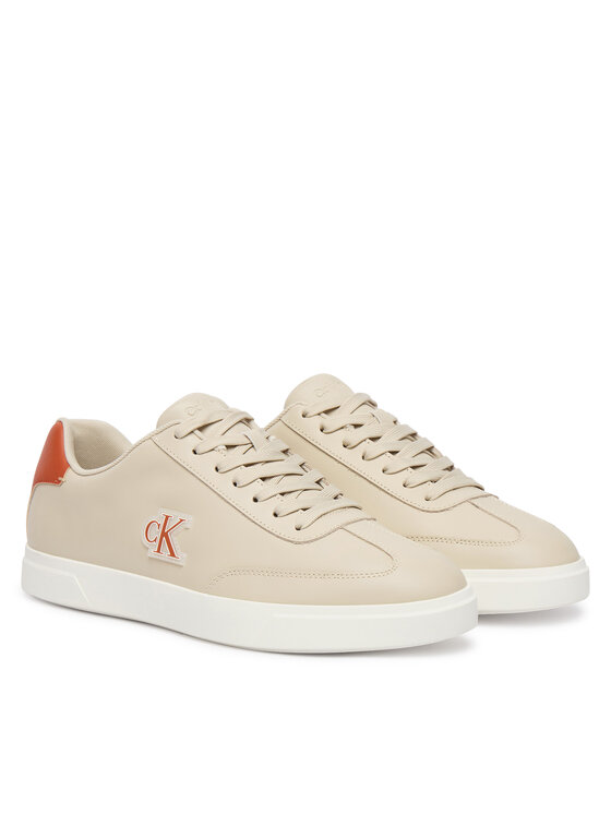 Calvin Klein Calvin Klein Sportcipők Low Prof Cupsole Emb Lth HM0HM02124 Bézs