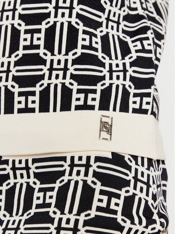 Elisabetta Franchi Elisabetta Franchi Sweater MK-19B-47E2-V250 Fekete Regular Fit
