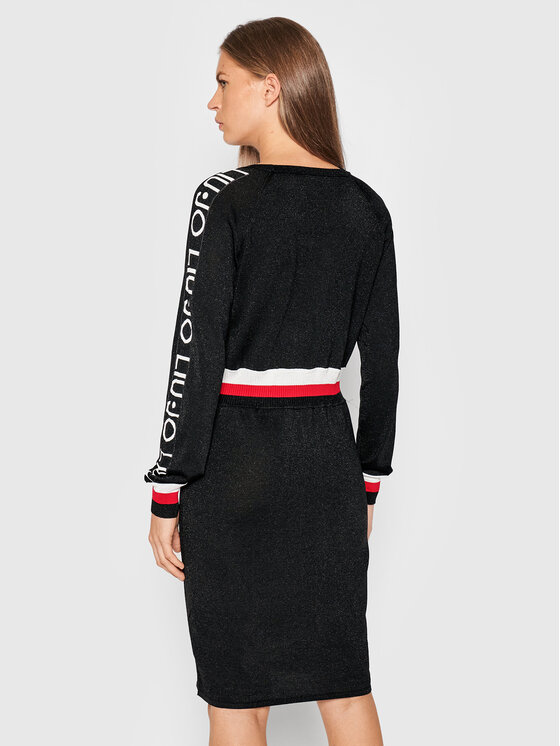 Vestito di maglia TF1080 MA57L Nero Regular Fit