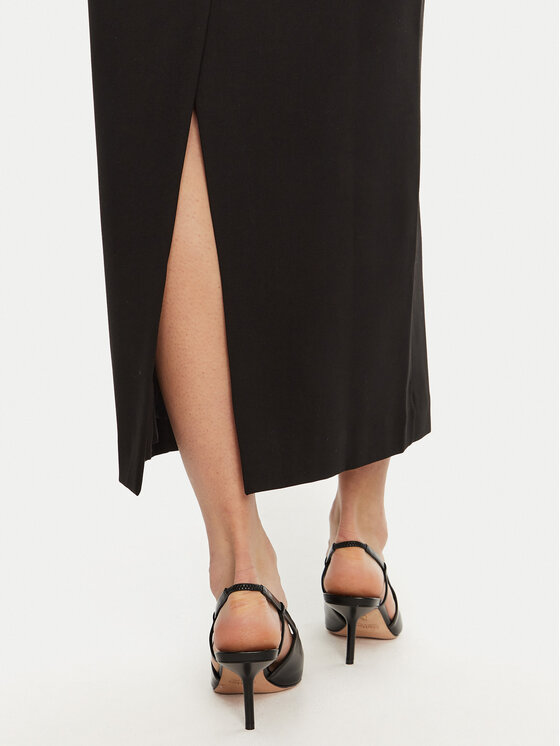 IVY OAK IVY OAK Kokteilinė suknelė Nolan IO117640 Juoda Slim Fit