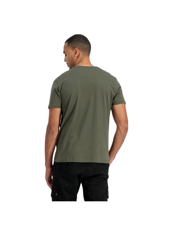 Alpha Industries Alpha Industries Tričko AI.118502-142-XXL Kaki Regular Fit