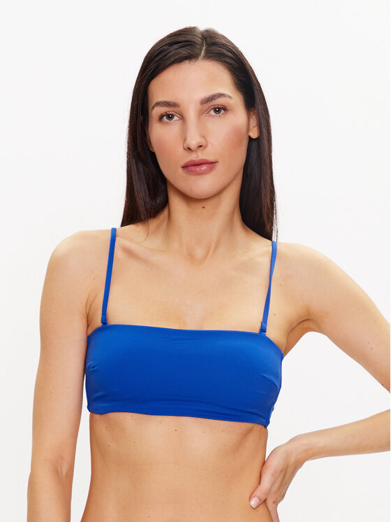 Calvin Klein Swimwear Bikini augšdaļa KW0KW02042 Zils