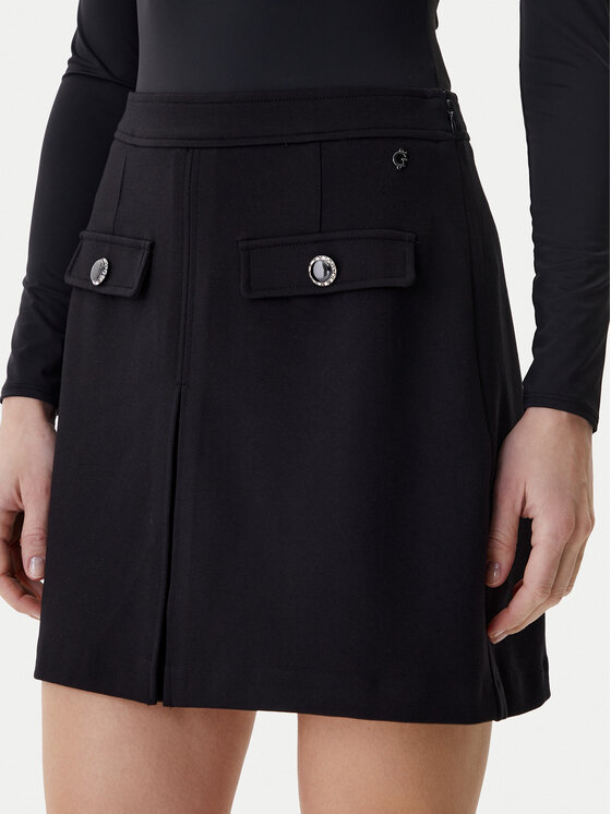 Guess Guess Spódnica mini W6RD57 KCMU2 Czarny Classic Fit