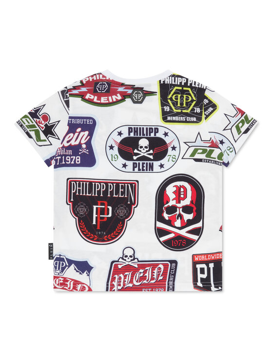 PHILIPP PLEIN PHILIPP PLEIN T-Shirt 19741 Biały Regular Fit