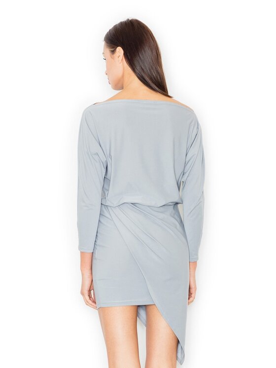 FIGL FIGL Sukienka M475 Szary Regular Fit