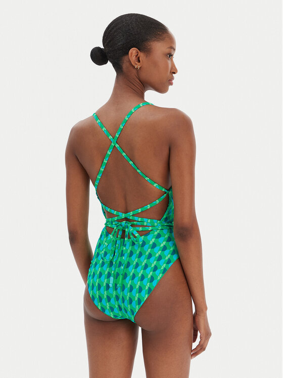 Seafolly Seafolly Peldkostīms Sorrento 11201-277 Zaļš