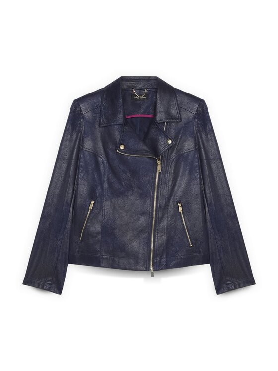 Fiorella Rubino Fiorella Rubino Giacca in similpelle R327T001301N034 Blu Regular Fit