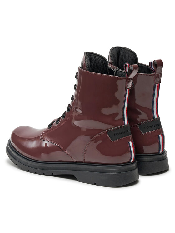 Tommy Hilfiger Tommy Hilfiger Botine T4A5-33588-0775356 Vișiniu