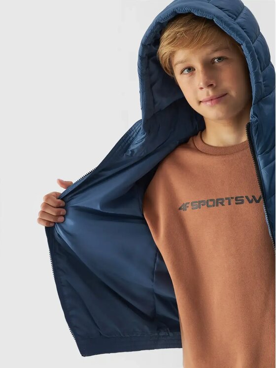 4F 4F Giubbotto piumino 4FJWAW24TDJAM460-32S Blu Regular Fit