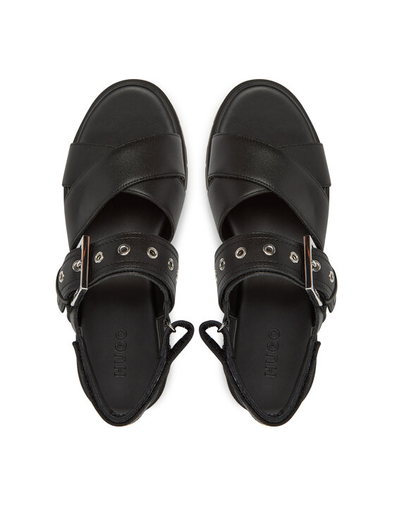 HUGO HUGO Sandály Kris_Sandal_BKNA 50542072 Černá