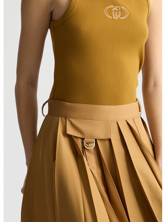 Liu Jo Liu Jo Spódnica midi WA5428T443371320 Beżowy Regular Fit