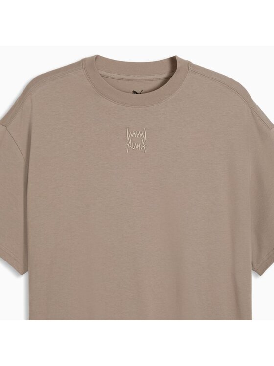 Puma Puma T-Shirt 694569 Beżowy Regular Fit