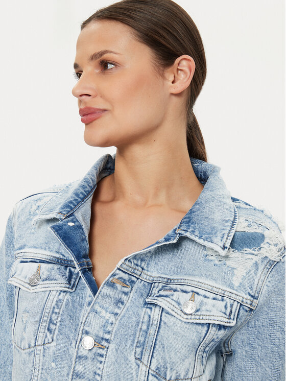 Tommy Jeans Tommy Jeans Džínsová bunda Izzie DW0DW18555 Modrá Slim Fit
