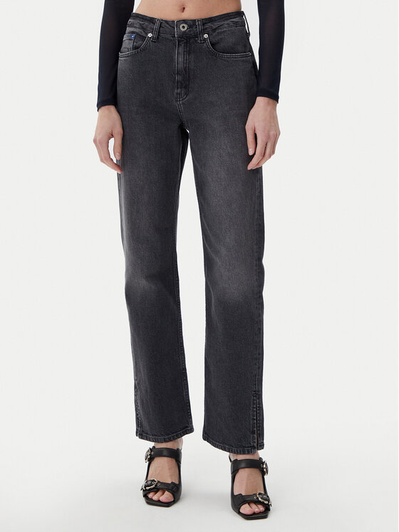 Karl Lagerfeld Jeans Karl Lagerfeld Jeans Blugi A1W10029 Gri Straight Fit