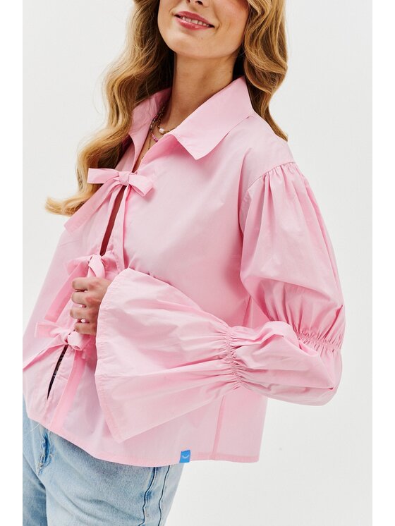 NAOKO NAOKO Koszula Cotton Candy Różowy Regular Fit