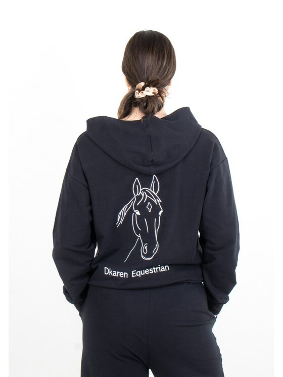 DKaren Sport DKaren Sport Bluza EQ001 Czarny Classic Fit