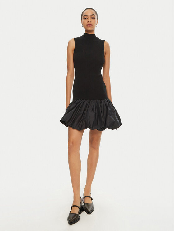 ROTATE ROTATE Coctailkleid 113620 Schwarz Slim Fit