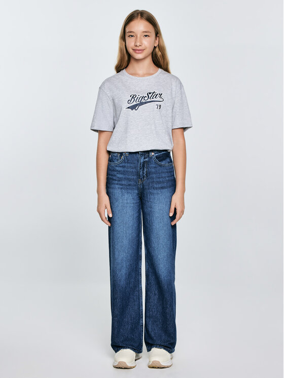 BIG STAR BIG STAR Jeansy NATALIE Granatowy Wide Fit
