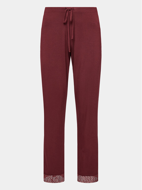 Femilet by Chantelle Spodnji del pižame Jazz FNA560 Bordo rdeča Regular Fit