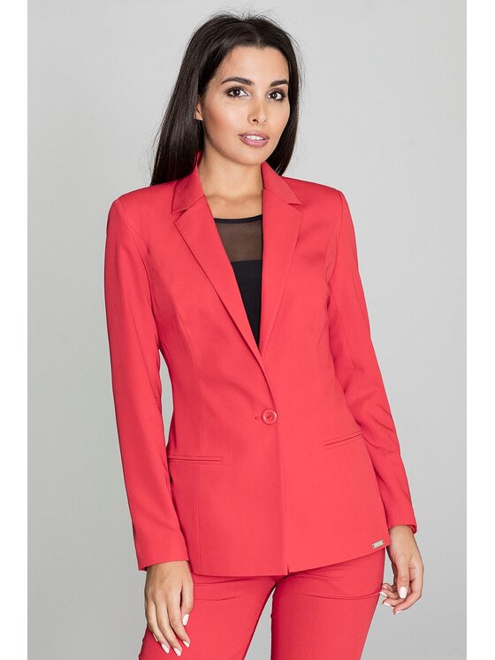 FIGL FIGL Σακάκι M562 Κόκκινο Regular Fit