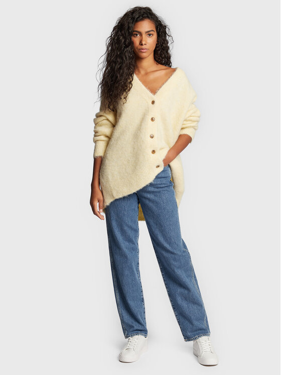 American Vintage Pull Foubay FOU19AH22 Jaune Relaxed Fit Modivo