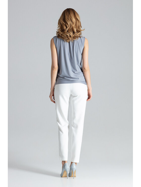 FIGL FIGL Bluzka M337 Szary Regular Fit