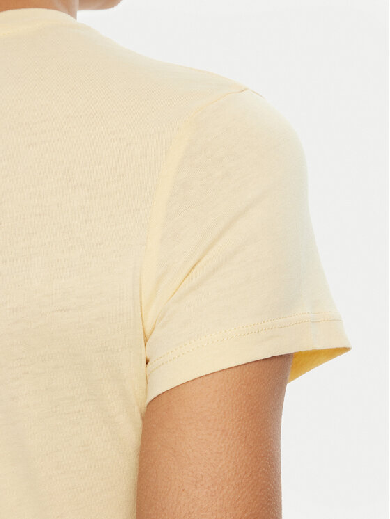 Tommy Jeans Tommy Jeans Tričko Linear DW0DW18398 Žltá Slim Fit