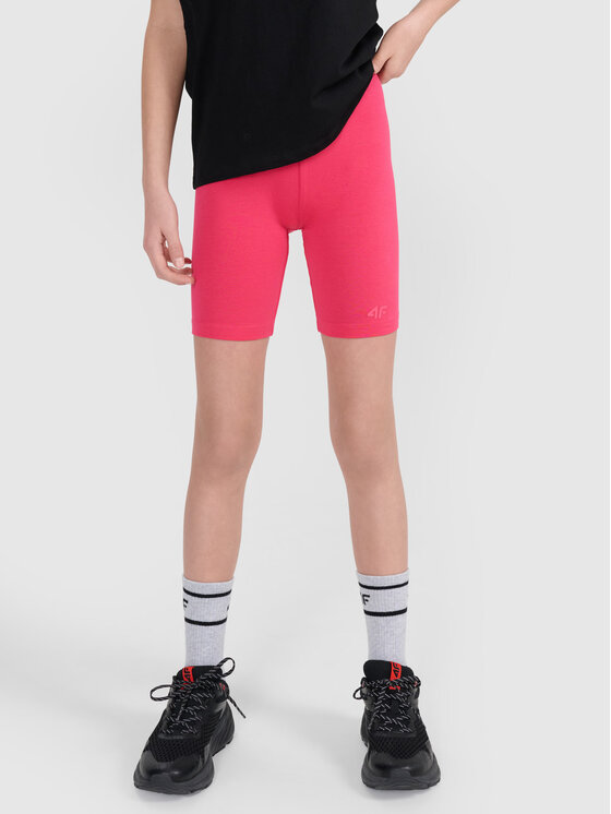 4F 4F Kolarki casual Różowy Slim Fit