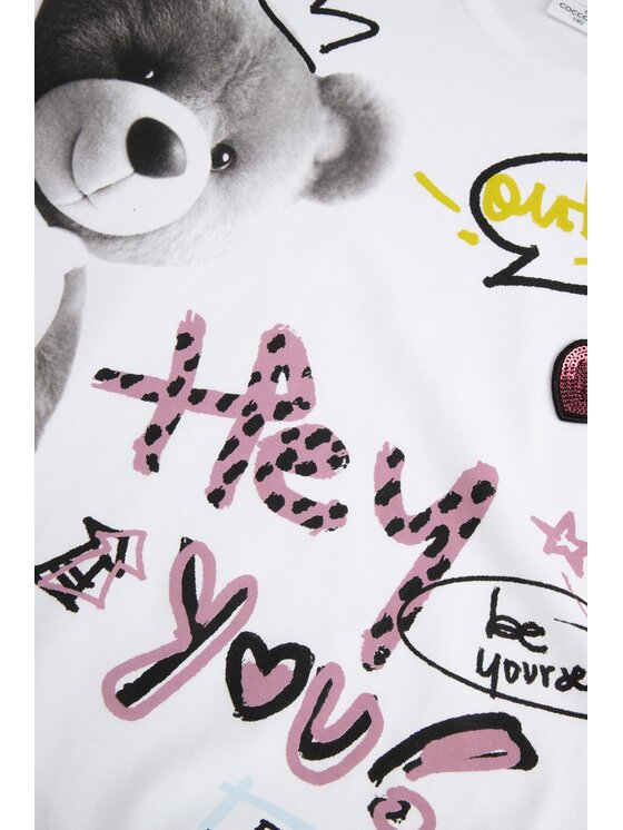 Coccodrillo Coccodrillo T-Shirt ZC5143102CGJ-001 Bílá Regular Fit