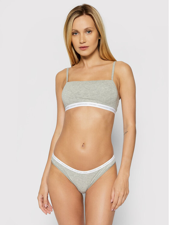 Calvin Klein Underwear Σετ 2 τεμάχια σλιπ κλασικά 000QD3789E Γκρι