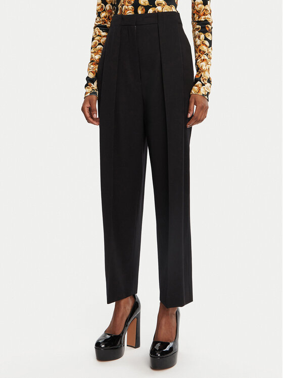 Balmain Balmain Szövet nadrág DF0PQ310WC09 Fekete Regular Fit