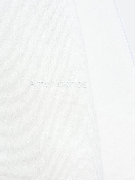 Americanos Americanos Majica dugih rukava Utah Bijela Cropped Fit
