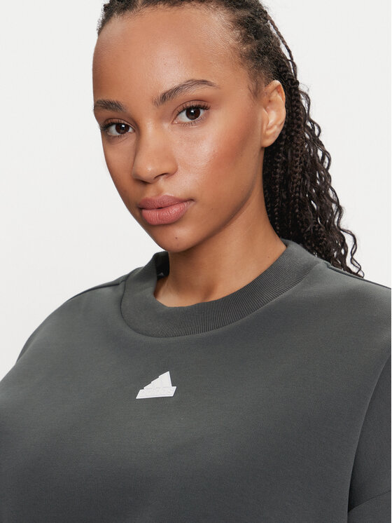 adidas adidas Sweatshirt Future Icons 3-Stripes IS3879 Grün Loose Fit