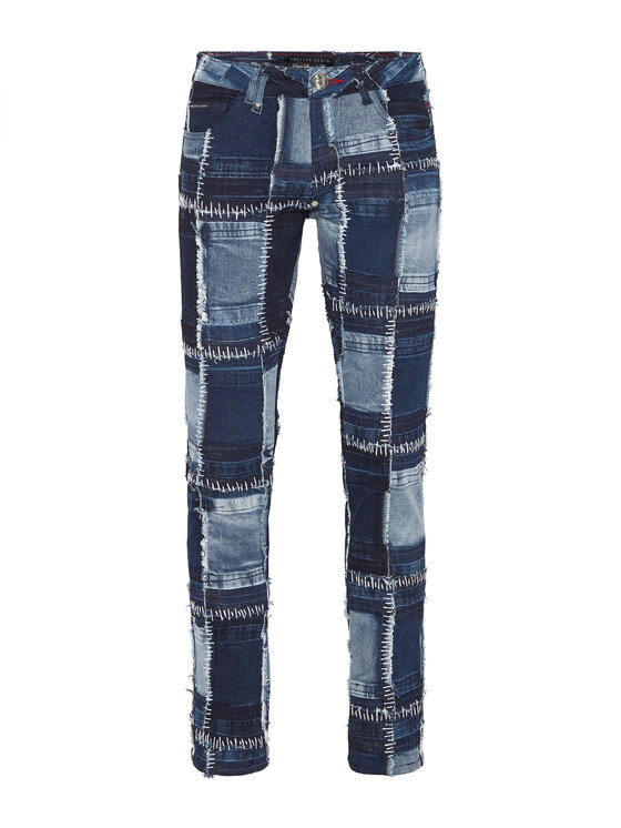 PHILIPP PLEIN PHILIPP PLEIN Jeansy 20697 Niebieski jasny Straight Leg