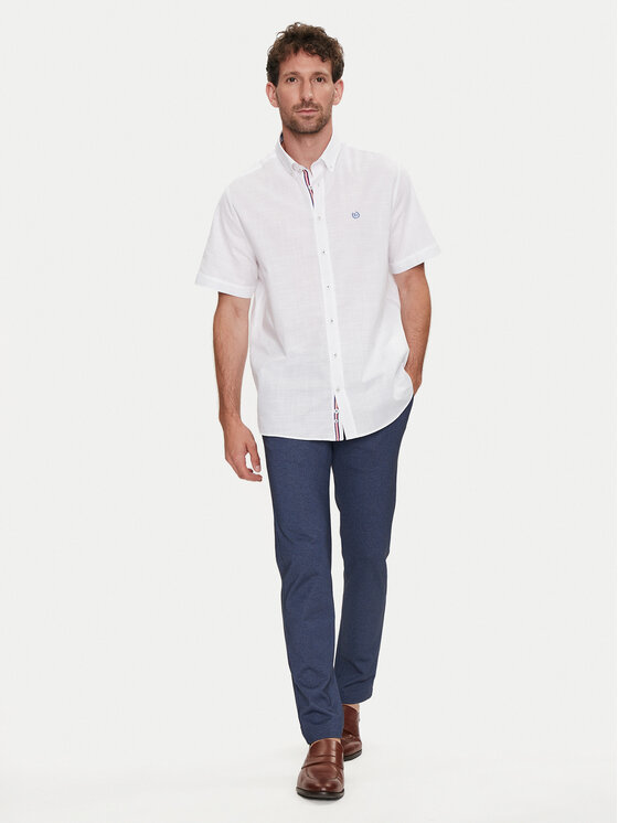 Bugatti Bugatti Camicia 9450 58334A Bianco Modern Fit