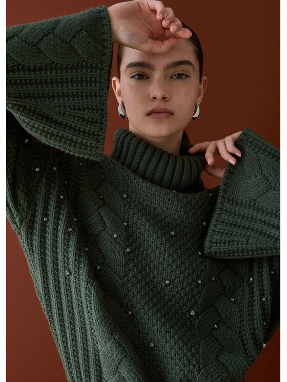 Liu Jo Liu Jo Maglione CF6116MA37R90312 Verde Regular Fit